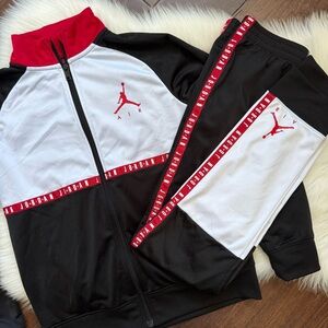 Boys Jordan Jumpman Air Blocked Tricot Set Nike Full Zip Jacket Track Pants L